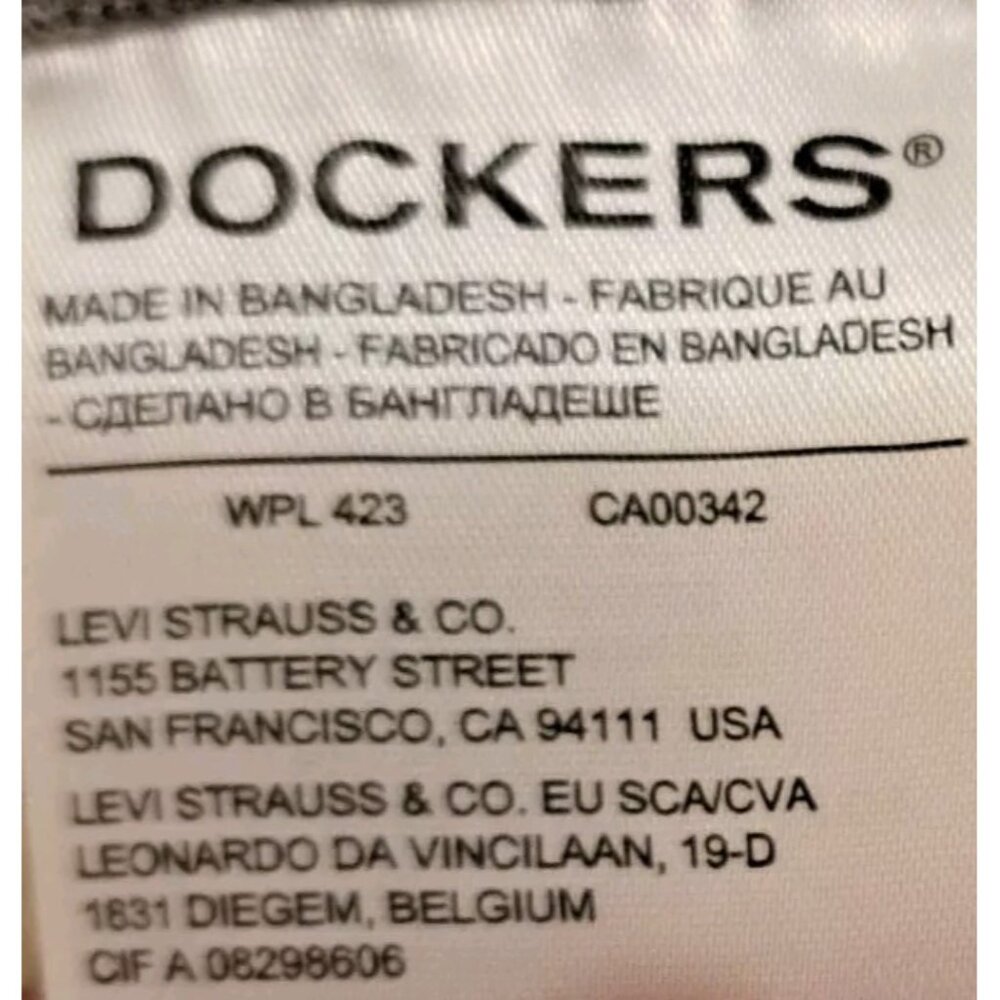 Dockers Mens Green Khaki Pants Custom Bleach 50x30 - Picture 6 of 7